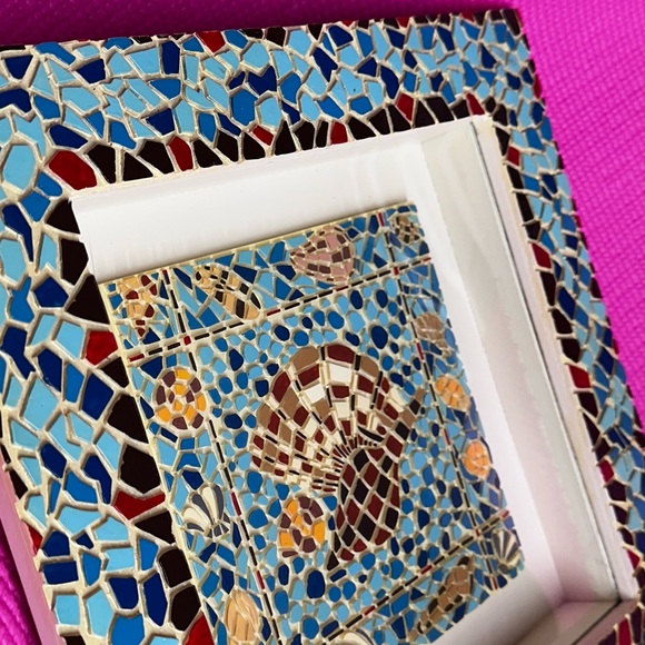 SALE!!! Mosaic shells shadow box picture.      2 - Picture 5 of 7